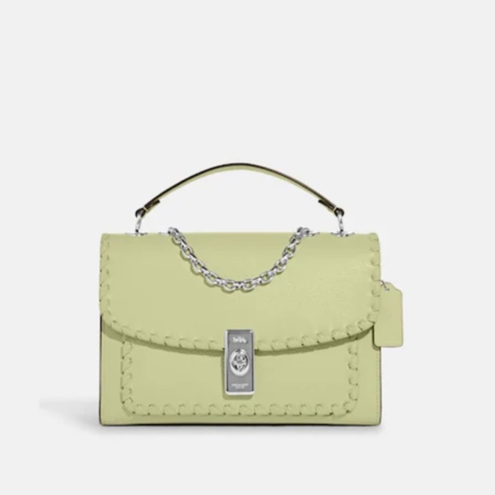Coach Lane Shoulder Bag With Whipstitch
SV/Pale Lime
